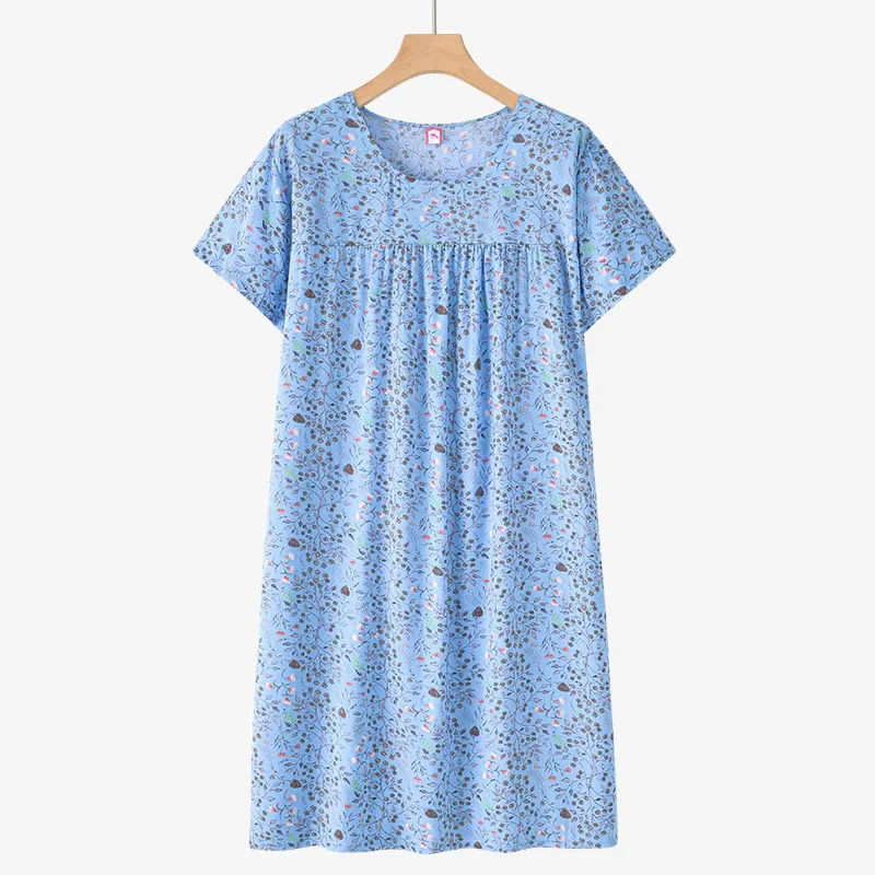 Camisón de algodón y seda con manga corta – Ligero - imagen 2