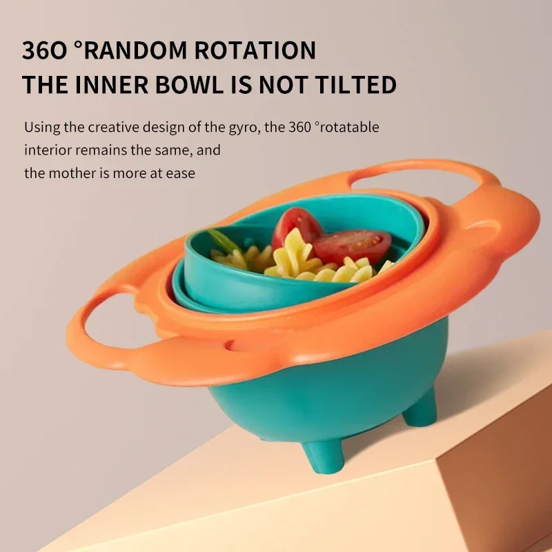 León Cuenco giratorio 360° infantil – Estable y anticaídas para bebés - imagen 4