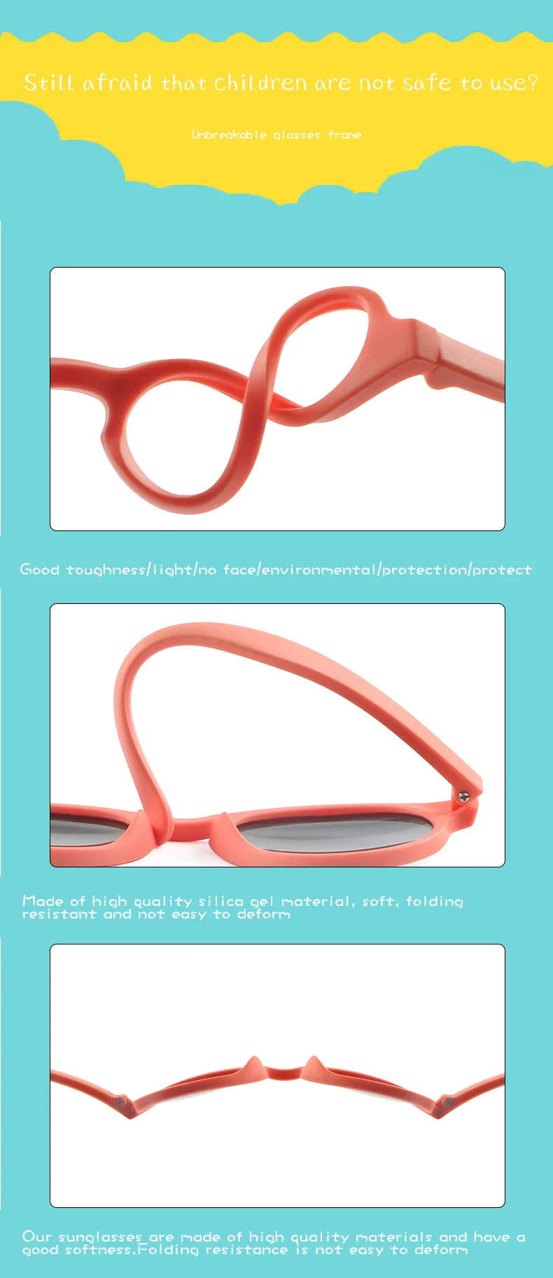 Detalle de gafas infantiles para sol