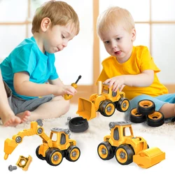 Camión de construcción desmontable con tornillos para niños