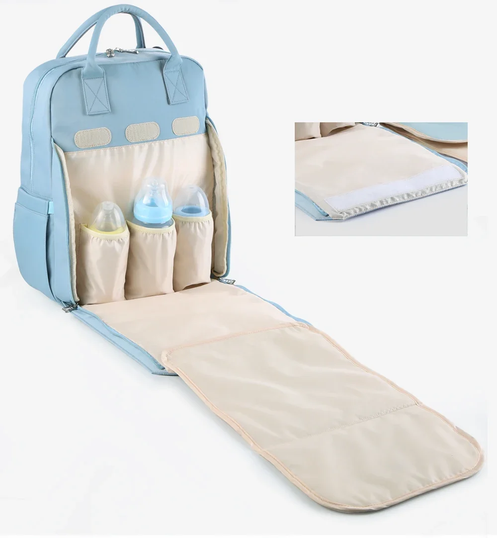 Bolsa de pañales momia impermeable multifunción para viajes