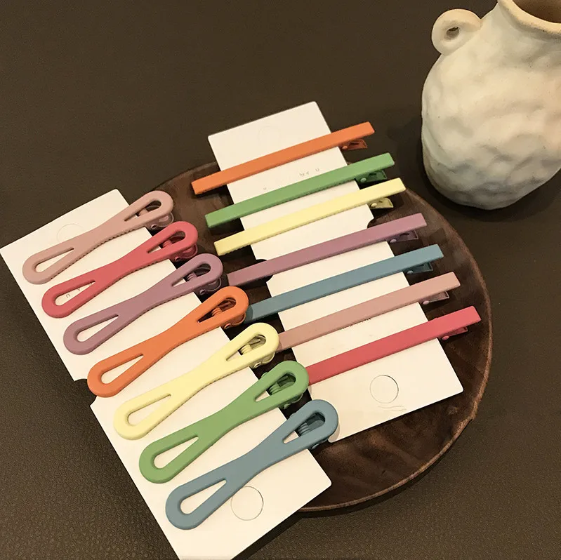 Pinzas geométricas para el pelo de niñas y bebés con acabado suave - imagen 3