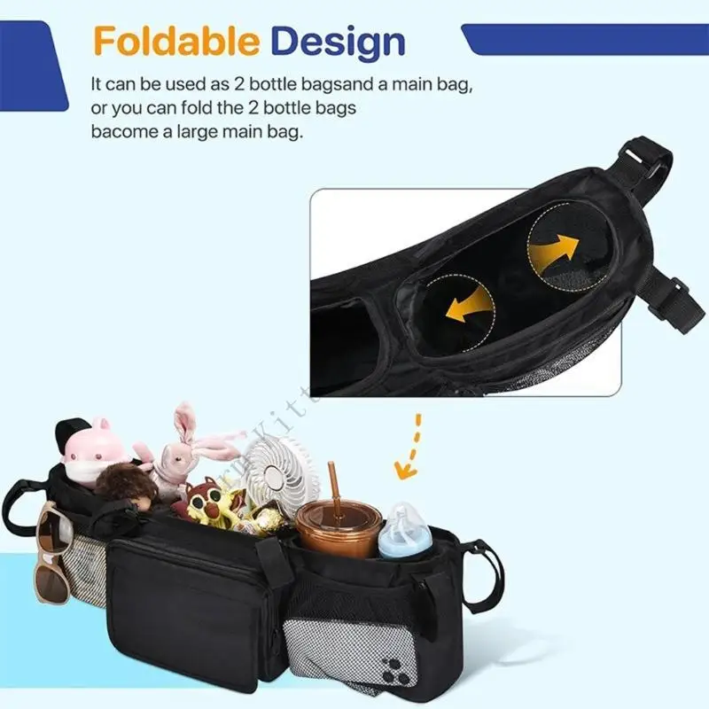 XXFE organizador universal de tela para silla de paseo - imagen 4