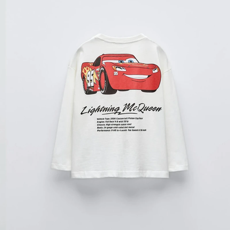 Camiseta niño manga larga holgada estampado monstruo cuello redondo - imagen 3