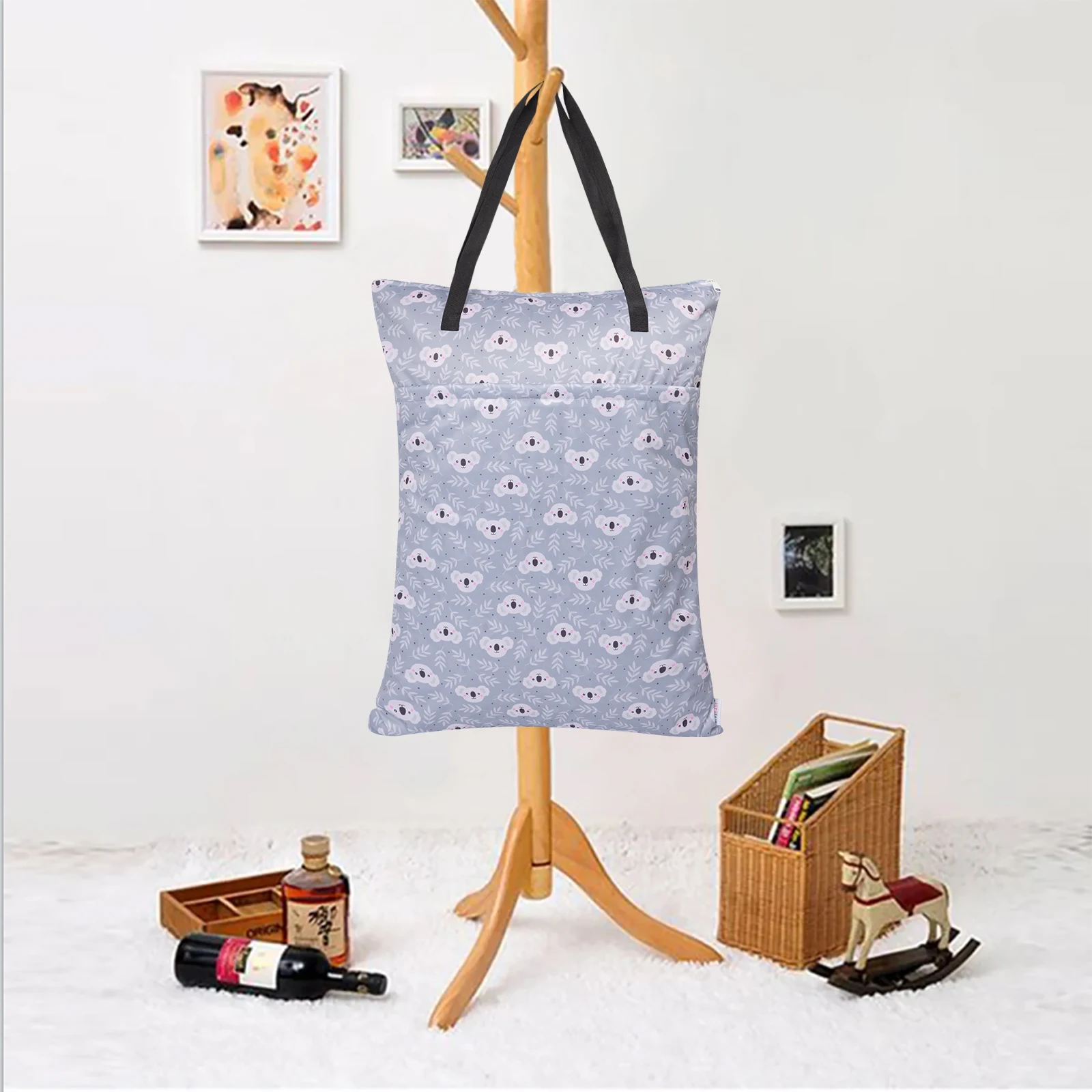 ALVABABY Bolsa húmeda y seca impermeable – Grande con doble cremallera - imagen 2
