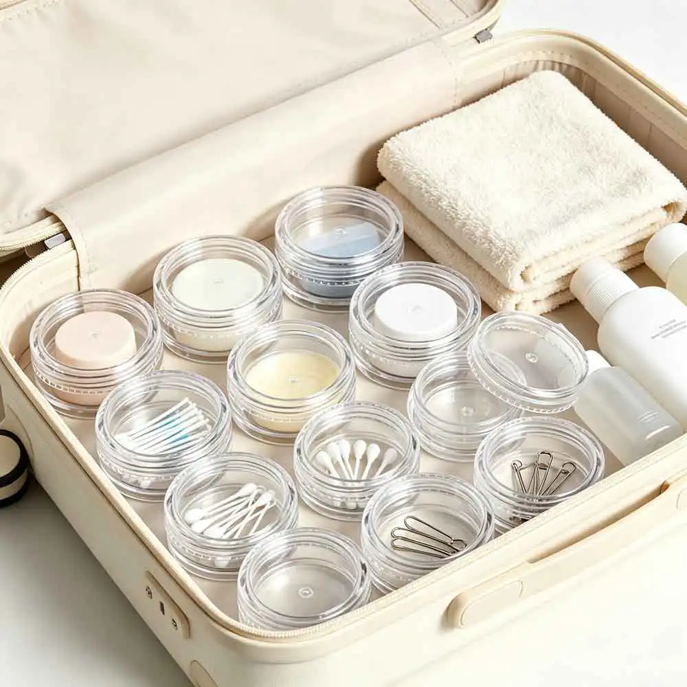 vvocci Tarros transparentes para bálsamo y muestras cosméticas - imagen 3