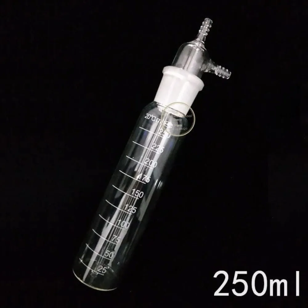 Botella absorbente de vidrio transparente para laboratorio con tubo - imagen 5