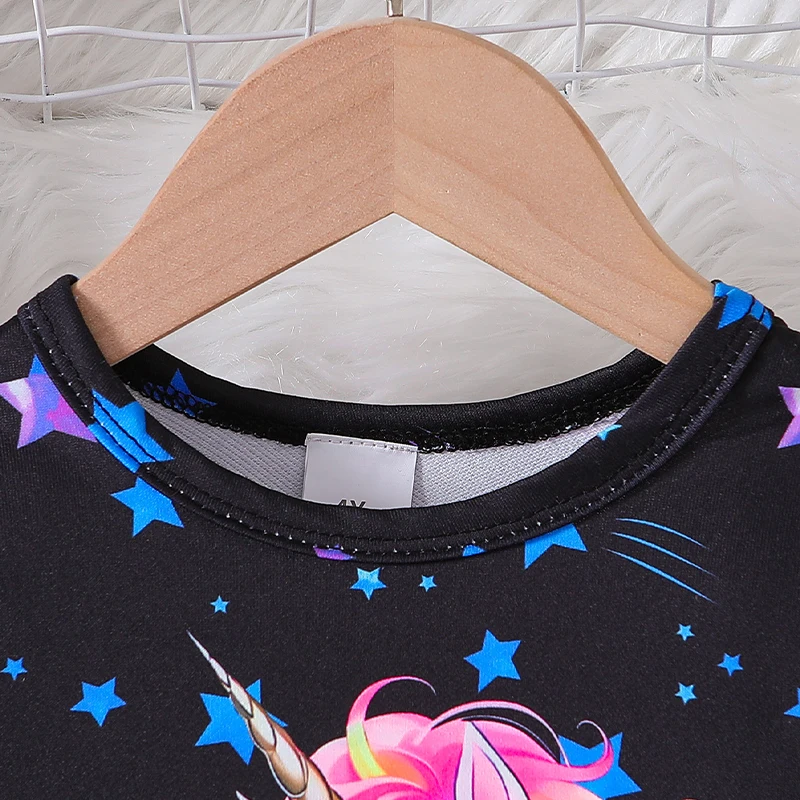 Conjunto unicornio para niña: camiseta y pantalón - imagen 3