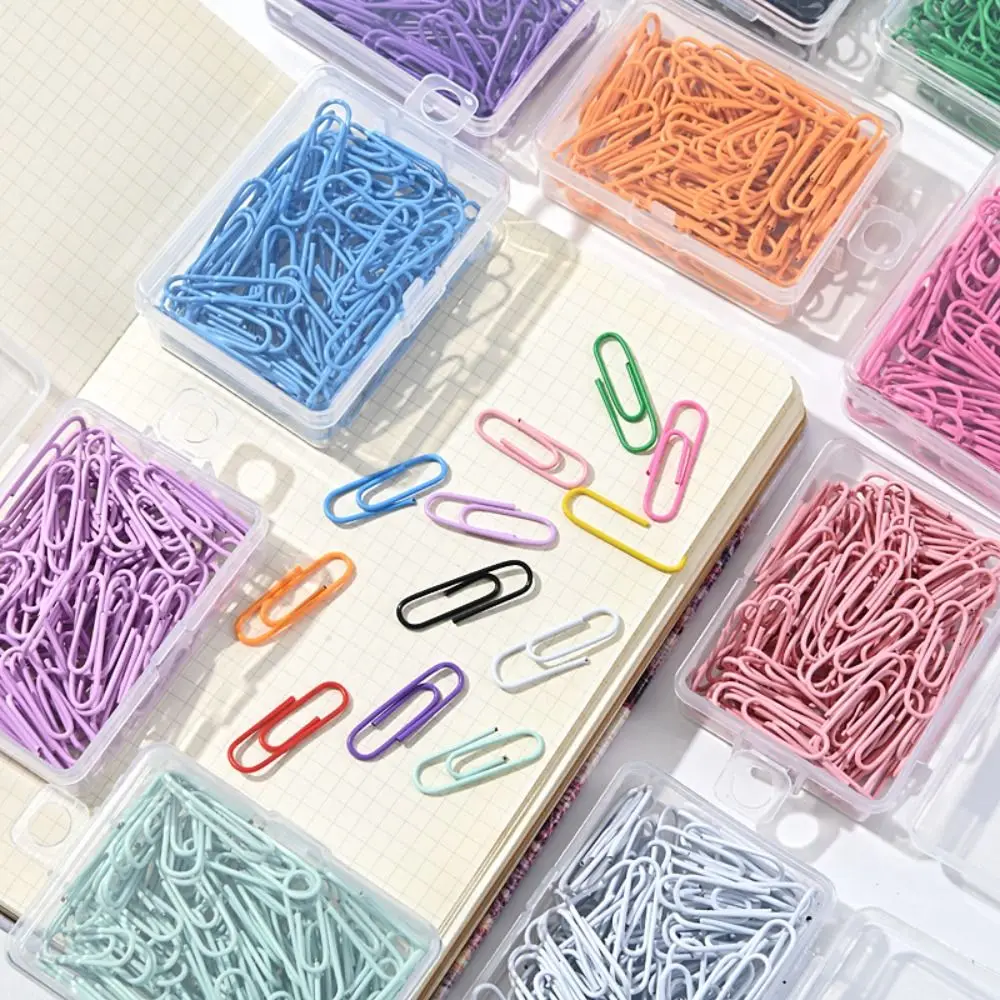 Clips metálicos de encuadernación en colores para archivador