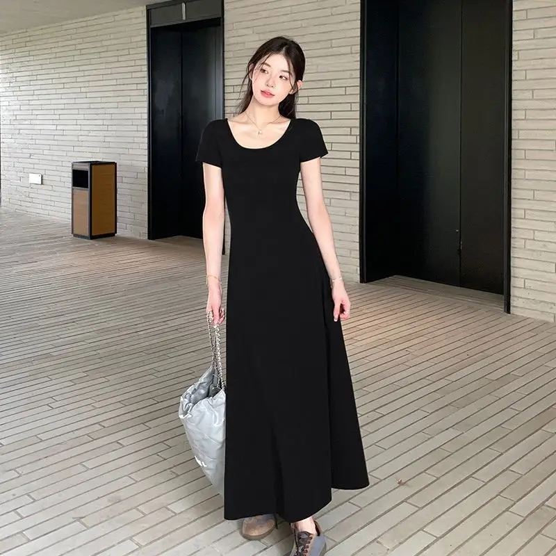 Vestido de premamá de verano manga corta tipo midi holgado ligero - imagen 5