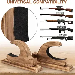 Estante madera maciza de pared organizador pistolas rifles juguete