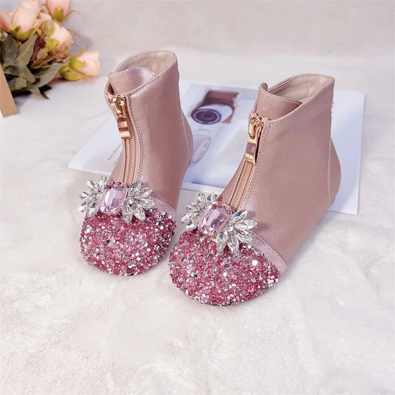 Botas de nieve niña con brillo – Forro térmico de rizo suave - imagen 4