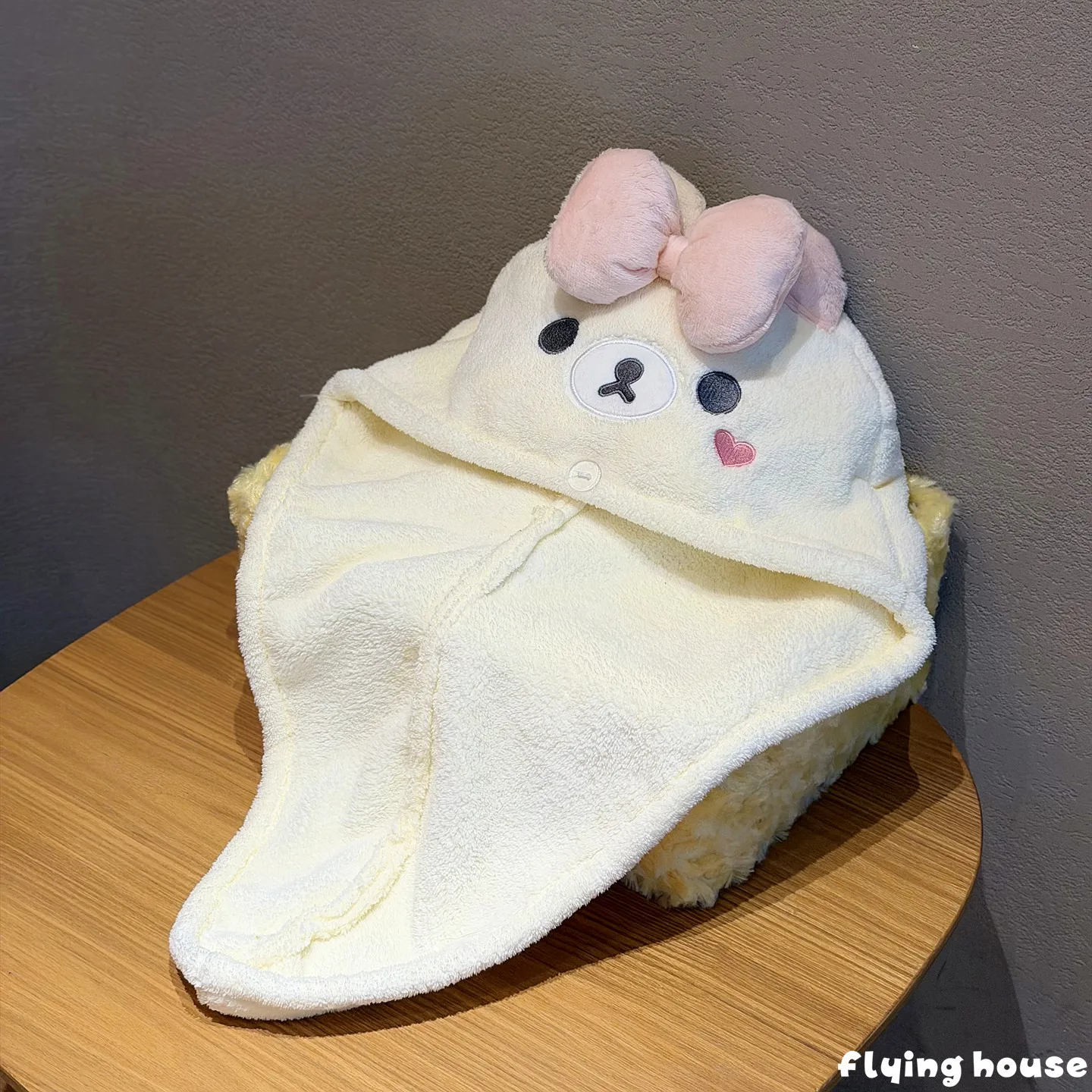 Turbante de microfibra secado rápido absorbente Rilakkuma para niñas - imagen 5