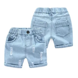 Pantalones cortos vaqueros de mezclilla para niños veraniegos