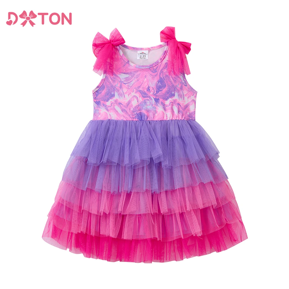 Vestido de princesa sin mangas para niña DXTON – Elegante