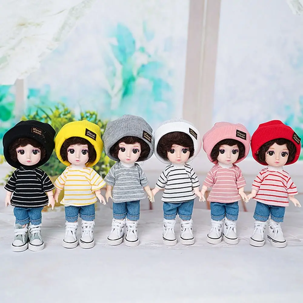 Vista completa del conjunto de moda para muñecas BJD 1/8