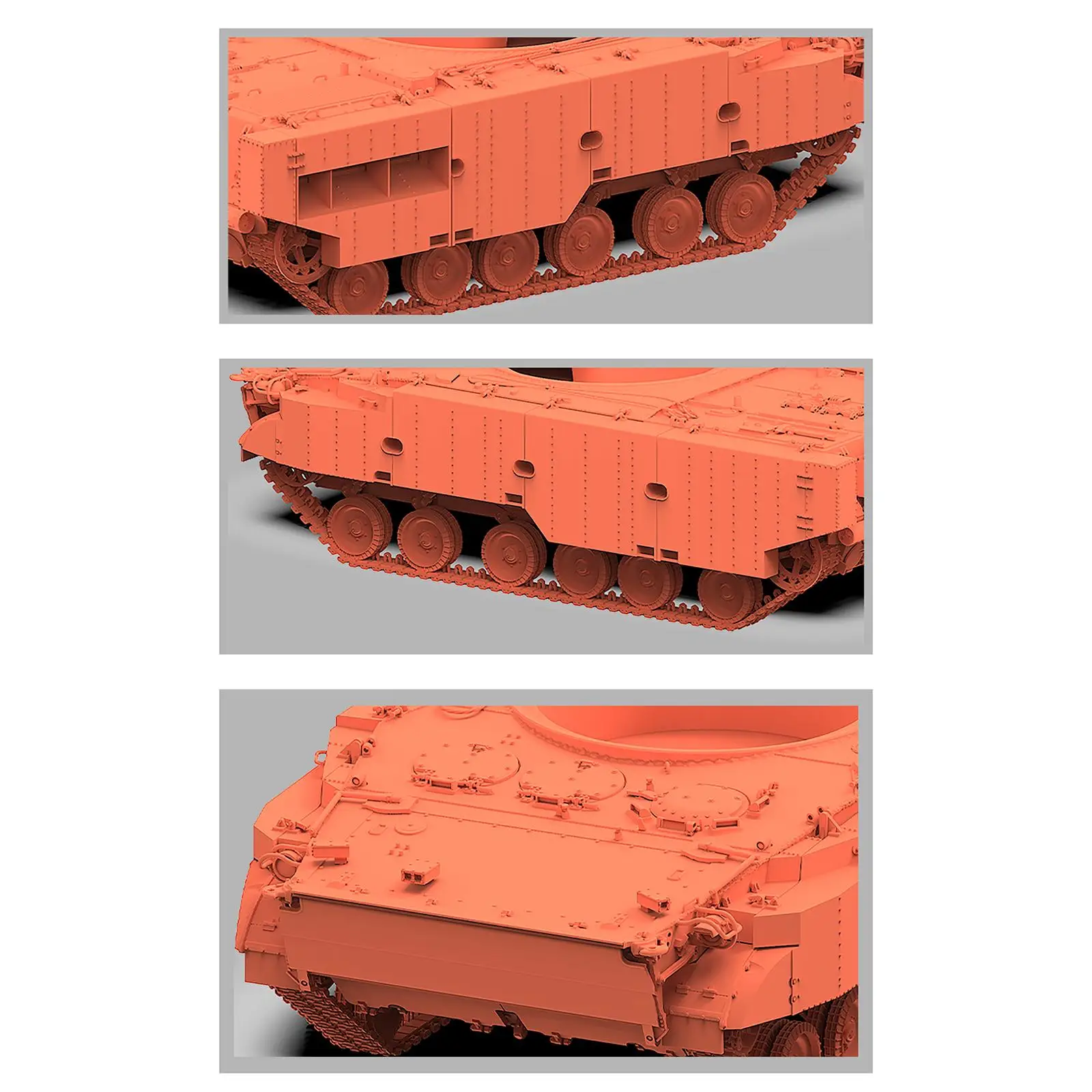 Maqueta de tanque 3D para montar con orugas, modelo infantil - imagen 2