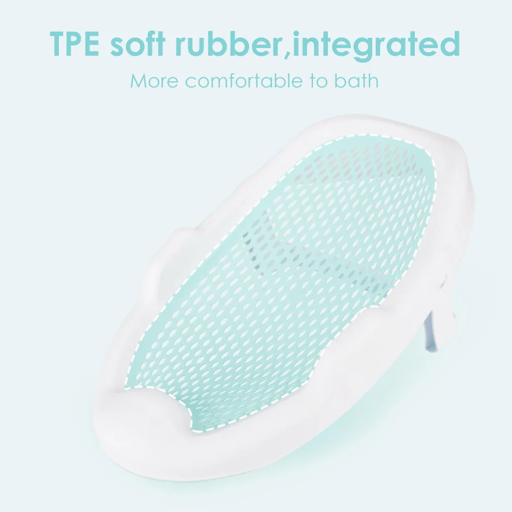 Red de baño ajustable con cojín antideslizante para bebé