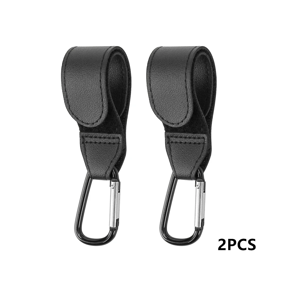Gancho para cochecito giratorio 360° con organizador de bolso