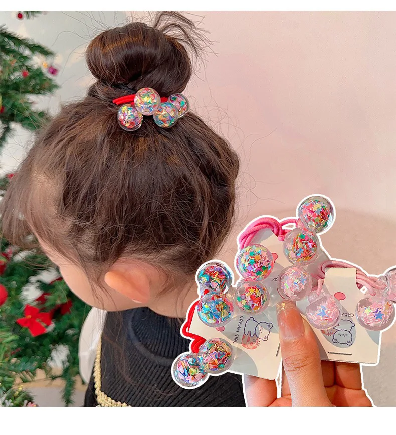 Banda de goma con motivo de fruta para cabello infantil