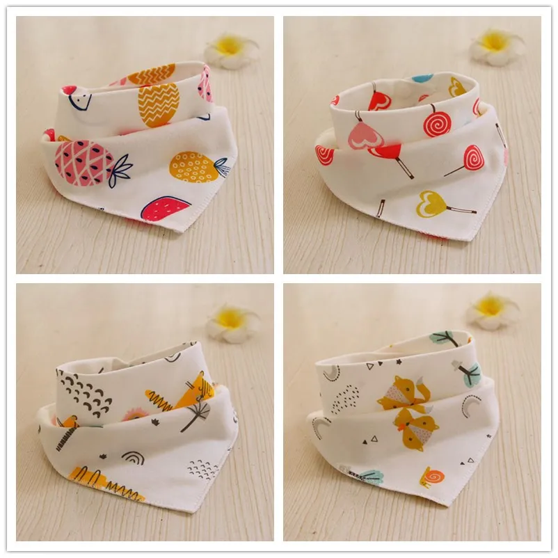 Baberos Bandana Triangulares para bebé y niño Unisex absorbentes