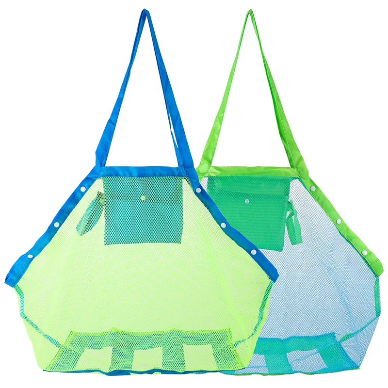 Bolsa de playa de malla portátil para juguetes de baño y toallas - imagen 4