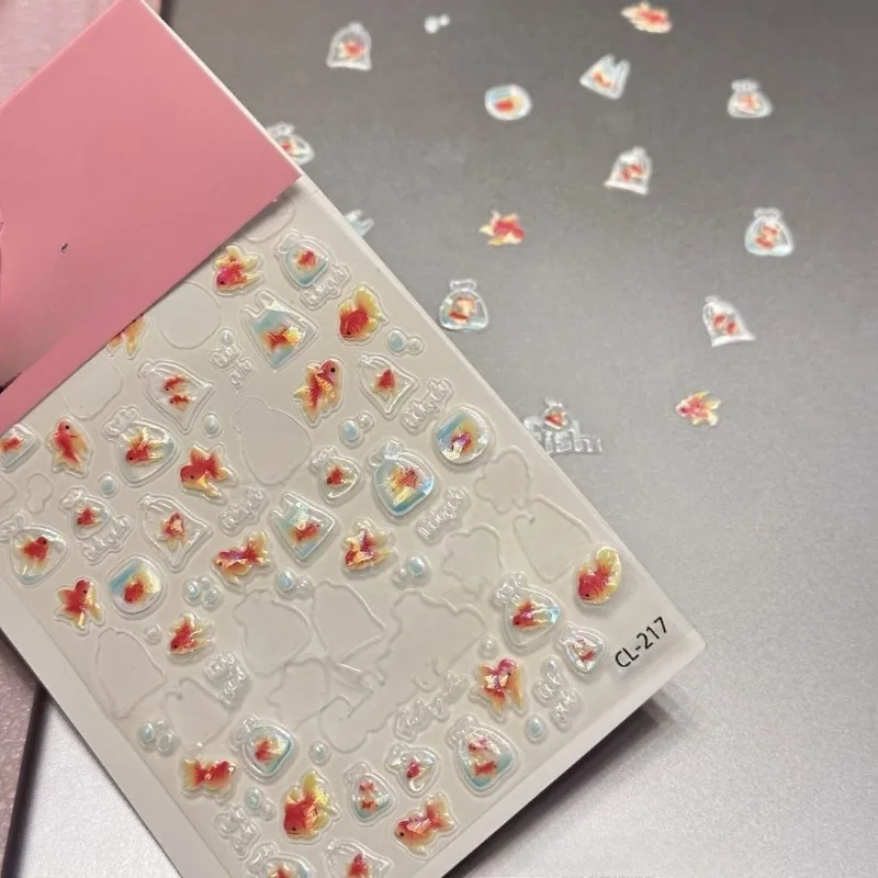 Pegatina holográfica Láser Océano con pez para cuadernos - imagen 2