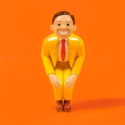 Estatua infantil de personaje dibujada a mano – Regalo y decoración