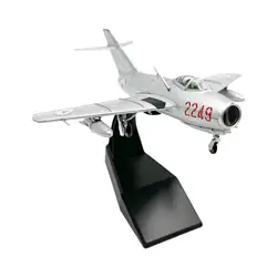 Maqueta de avión a escala con base metálica de exhibición