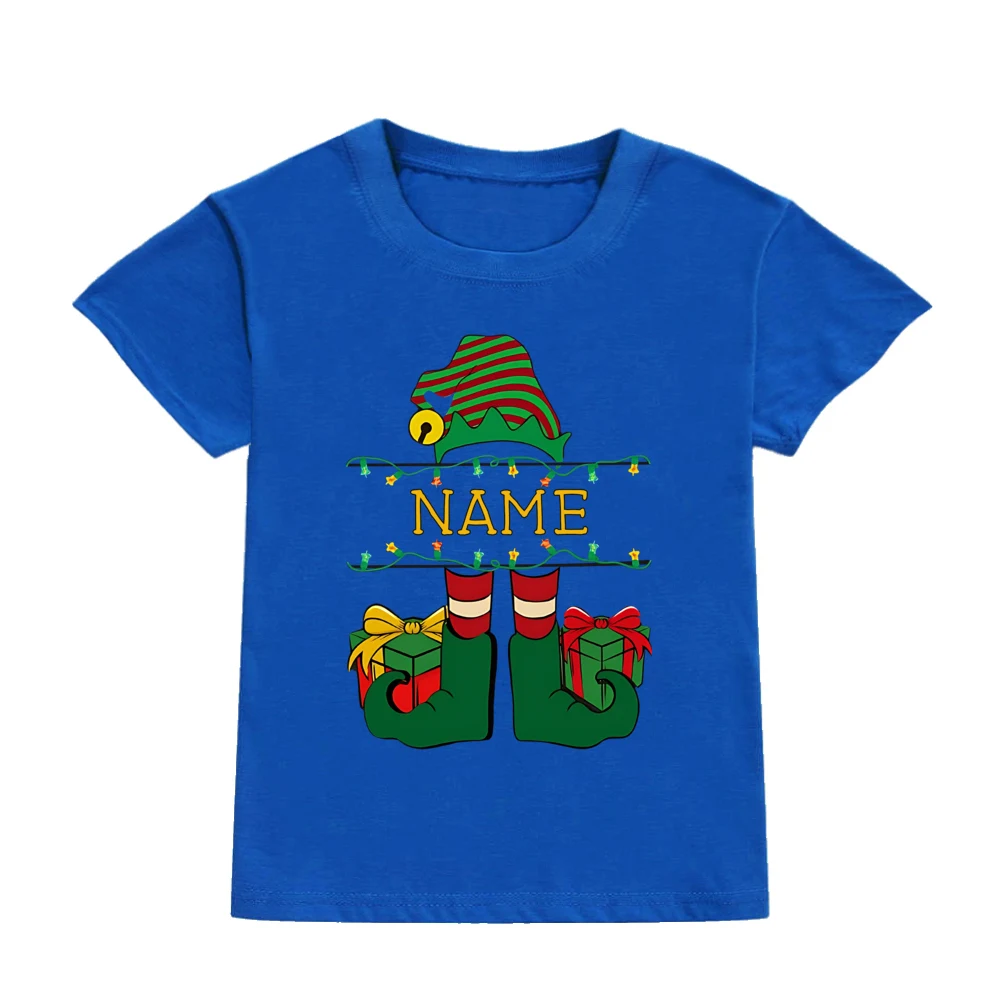 Camiseta navideña personalizada con nombre para niños - imagen 2