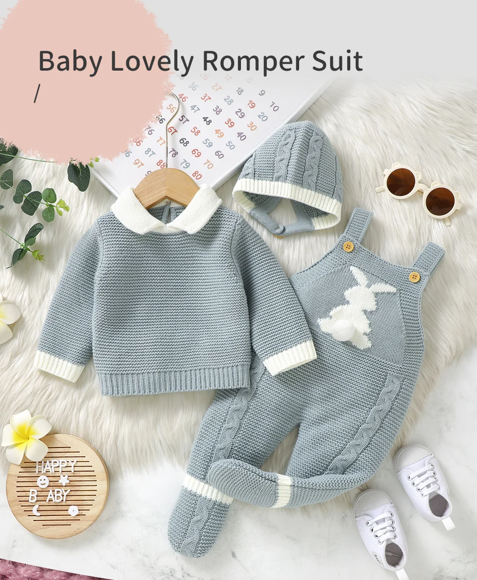 Conjunto de bebé de invierno con gorro
