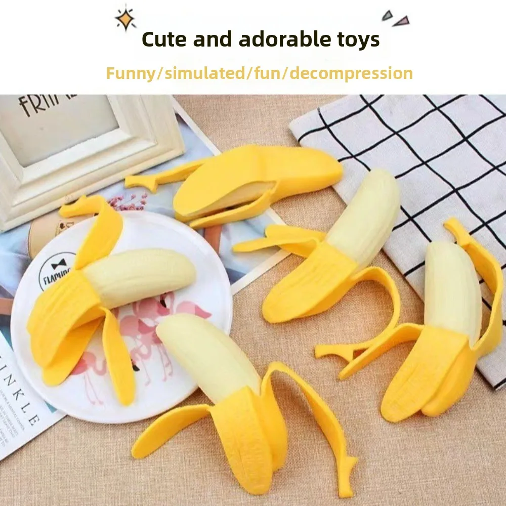 Juguete antiestrés con forma de plátano elástico rebote lento - imagen 3