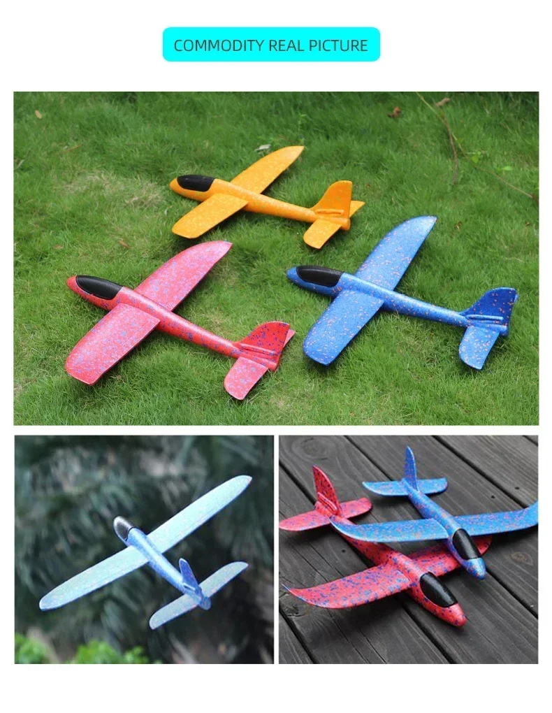 Avión de espuma de 50 cm para lanzamiento al aire libre
