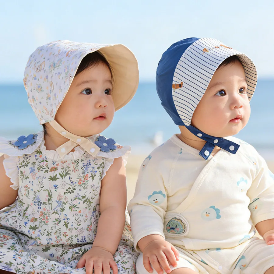 Sombrero de sol reversible ala ancha con orejeras para niño - imagen 5