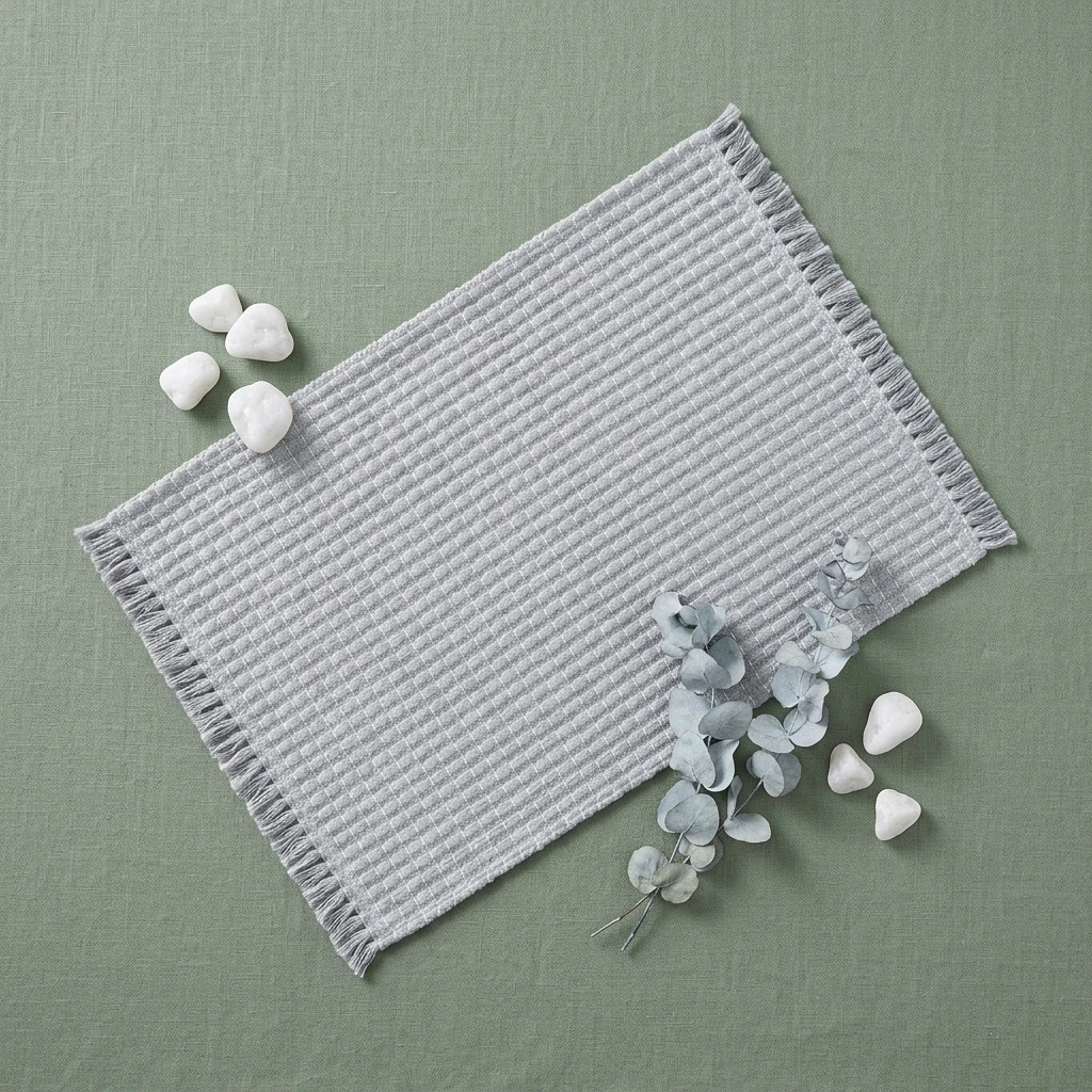 Alfombra de baño tejida premium con borlas, absorbente y duradera - imagen 2