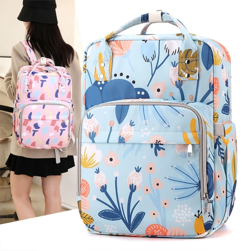 Mochila pañales grande con correas cómodas – Esencial para mamá y bebé - imagen 4