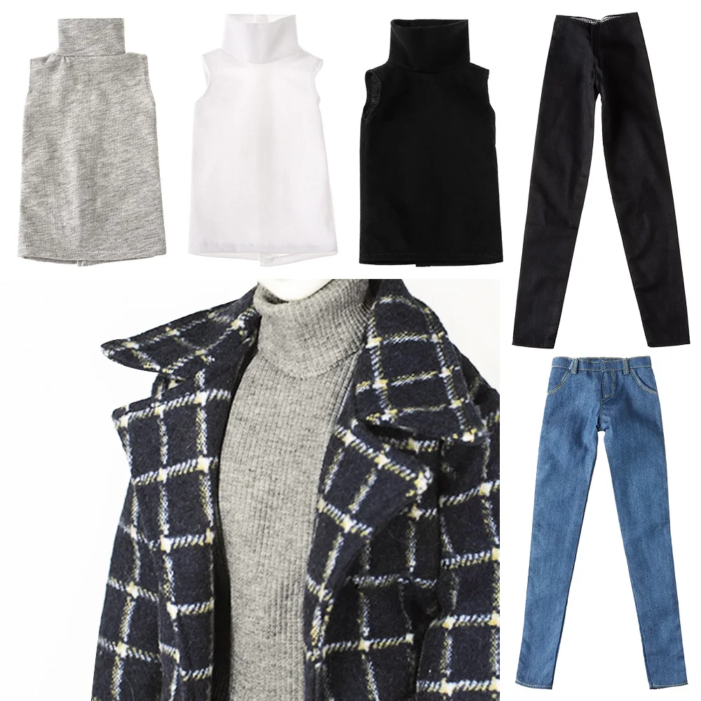 Ropa para muñecas BJD: pantalón vaquero, top algodón y chaleco