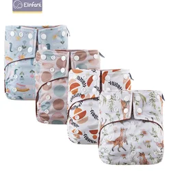 Elinfant pañal de tela ecológico estampado con interior impermeable