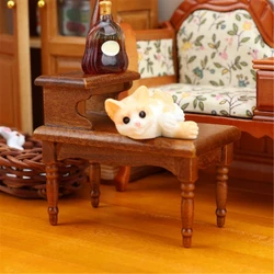 Mesa de centro de madera para casa de muñecas – Escala 1:12