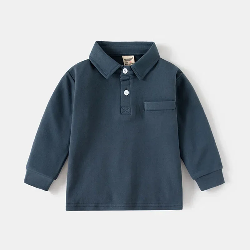 POLO MILANCEL – Camiseta manga larga cuello camisero niños