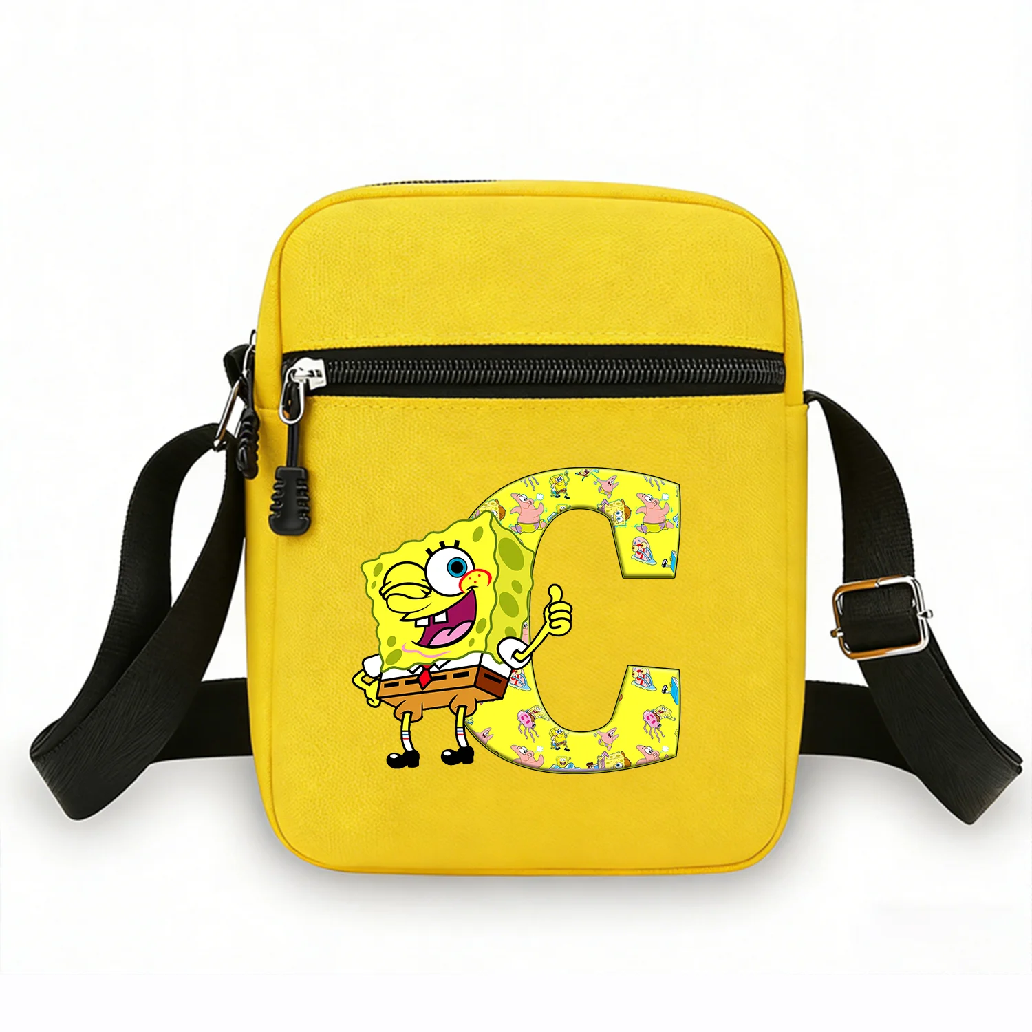 Bob Esponja bolso bandolera infantil de doble compartimento cuadrado - imagen 4