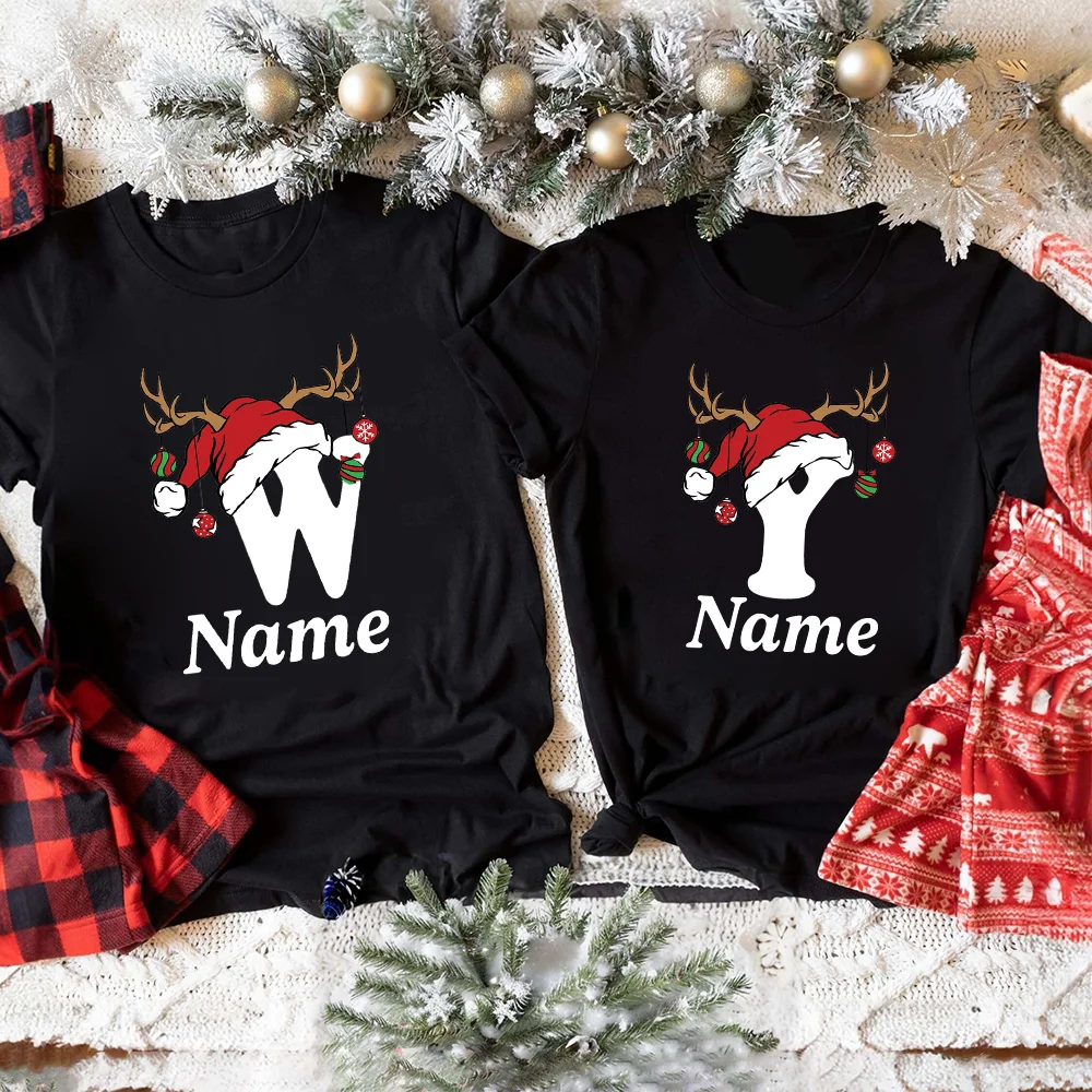 Pijama navideño familia con inicial personalizado - imagen 5
