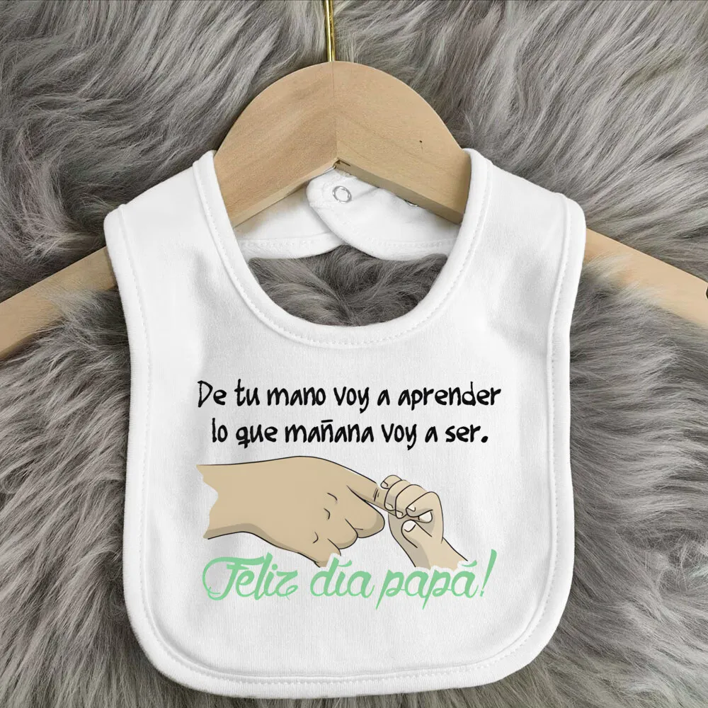 Babero con diseño para padres primerizos