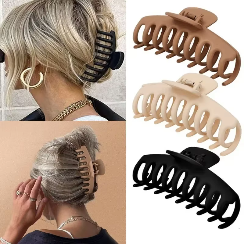Pinzas geométricas mate para el cabello – Horquillas modernas para niñas - imagen 4