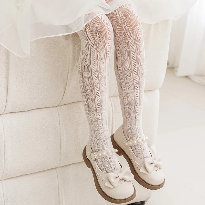 Pantimedias de encaje floral para niña - Primavera - imagen 5