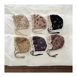 MILANCEL sombrero de invierno infantil con encaje floral y orejeras
