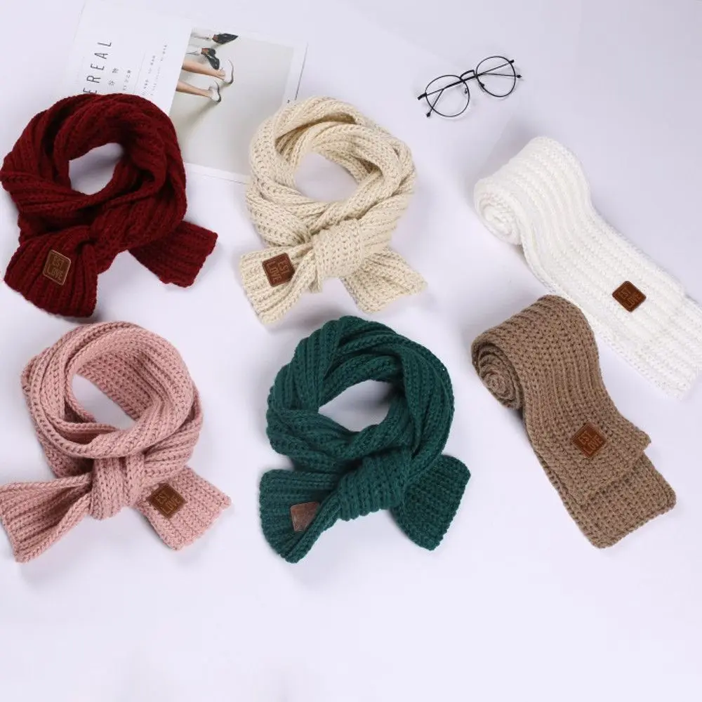 Bufanda de invierno infantil de punto grueso para cuello - imagen 4