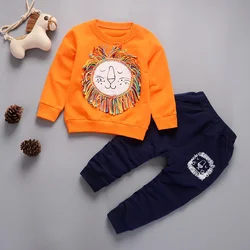 Chándal infantil de primavera y otoño con camiseta, pantalón