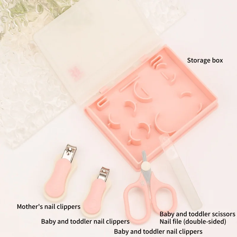 Detalle del set de cortaúñas para bebés