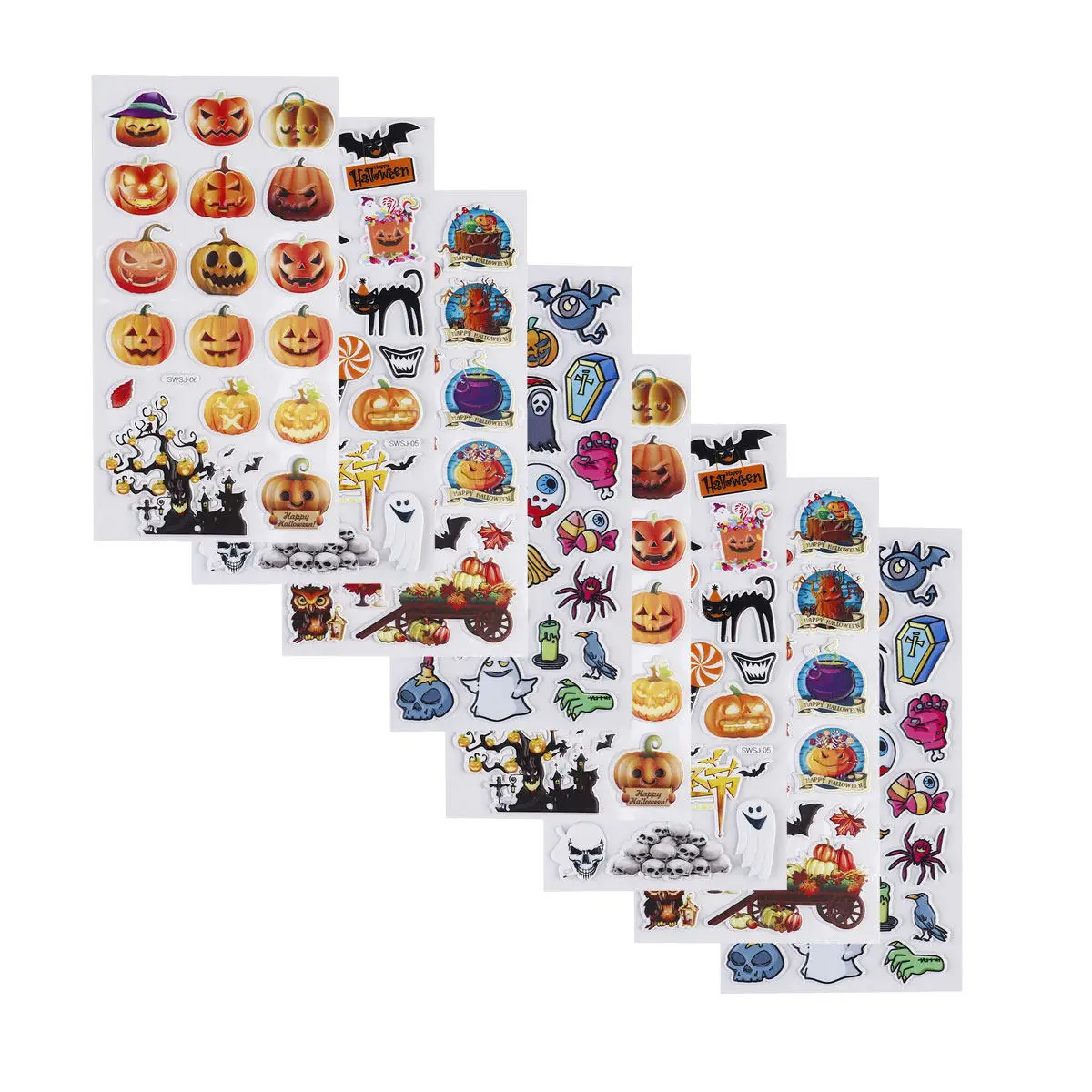 Pegatinas 3D de Halloween para niños, álbum autoadhesivo - imagen 3